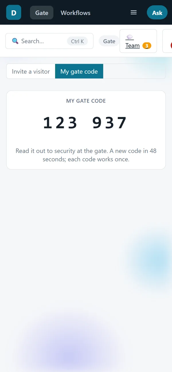 The gate in the Keltory Android app.
